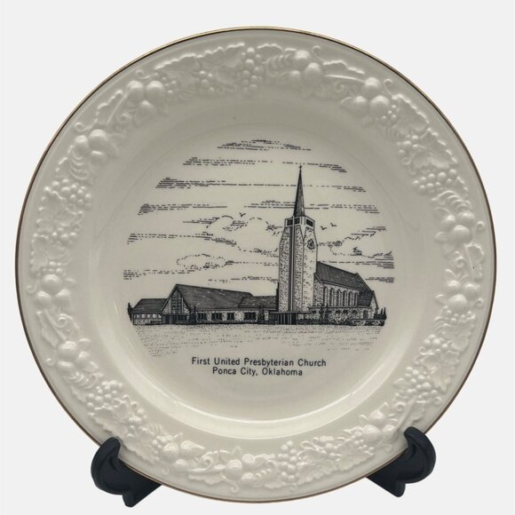 1969 First United Presbyterian Church Collectible Plate Ponca City Oklahoma - Picture 1 of 5